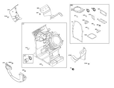 Cylinder Group Diagram and Parts List for 385447-0344-G1 200000 - 399999 Briggs and Stratton Engine